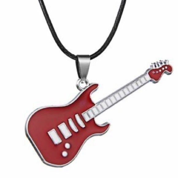 NEW 🎸 18” STAINLESS STEEL GUITAR NECKLACE - Picture 2 of 2